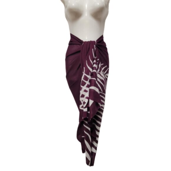 Womens Sarong Cotton Wrap, Handpainted Batik Wrapskirt Beach Pareo Beachwear-NEW - Picture 1 of 6